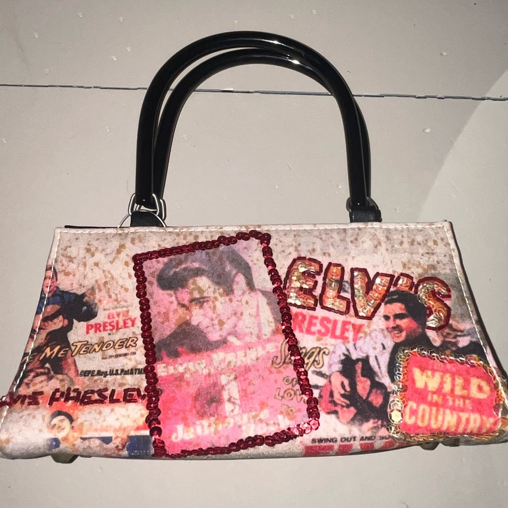 Vintage Elvis Presley embellished handbag